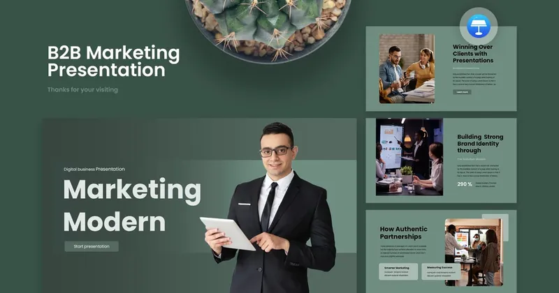 b2b Marketing PowerPoint Template