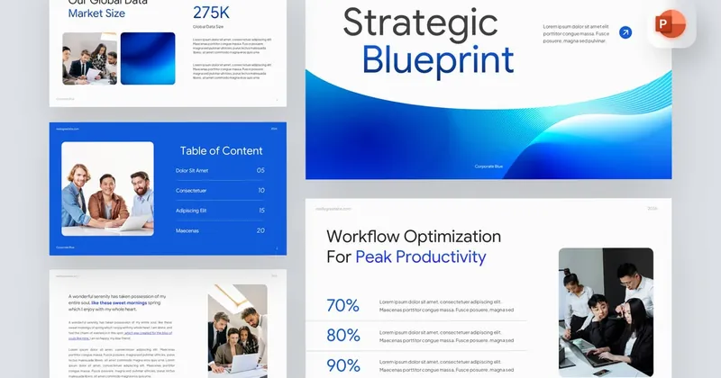 Blue Professional PowerPoint Template