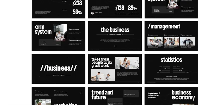 Business Strategy PowerPoint Template for Corporate Use preview thumbnail