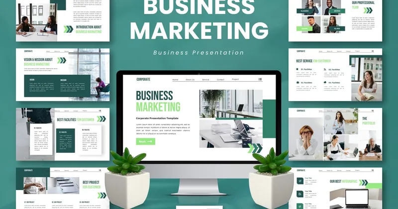 Business Marketing Keynote PowerPoint Template