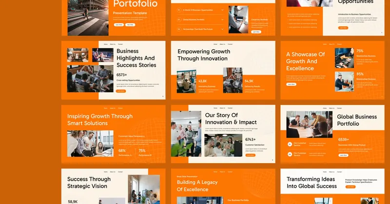 Business Portfolio PowerPoint Template