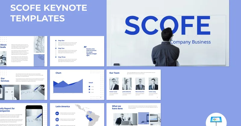 Business Presentation PowerPoint Template preview thumbnail