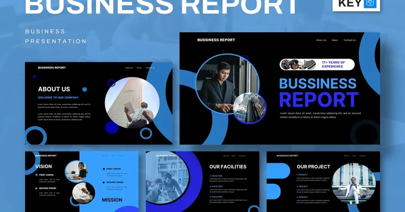 Business Report Keynote PowerPoint Template