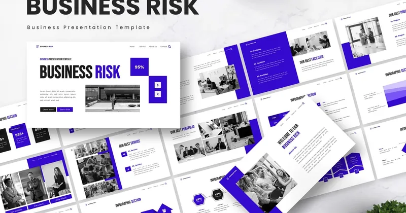 Business Risk PowerPoint template