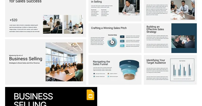 Business Selling PowerPoint Template preview thumbnail