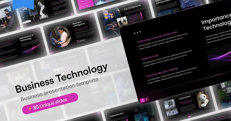 Business Technology Keynote PowerPoint Template