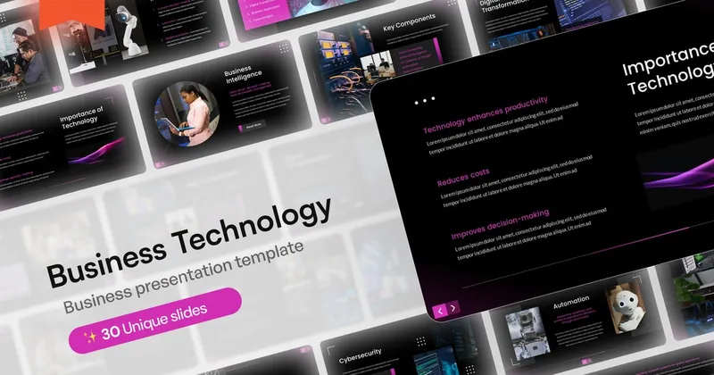 Business Technology PowerPoint Template