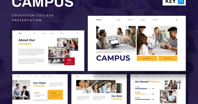 Campus College Keynote PowerPoint Template