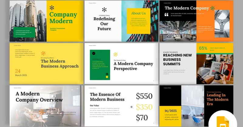Company Modern PowerPoint Template