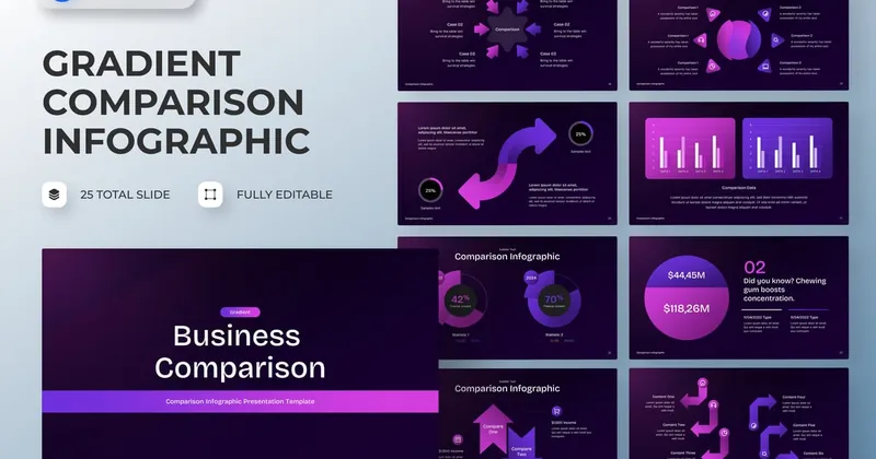 Comparison Infographics Keynote PowerPoint Template