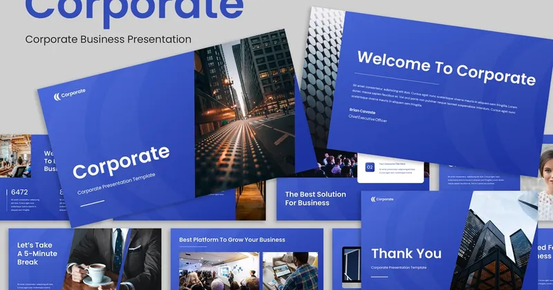 Corporate Business Presentation PowerPoint Template