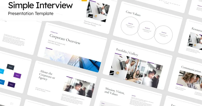 Corporate Interview PowerPoint Template