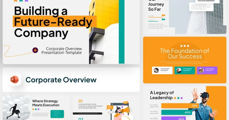 Corporate Overview PowerPoint Template preview thumbnail