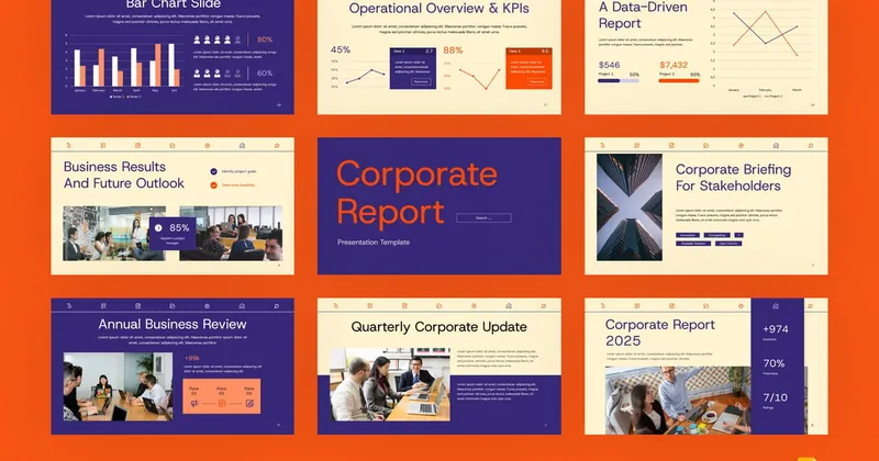 Corporate Report PowerPoint Template