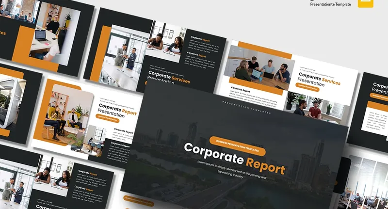 Corporate Report PowerPoint Template