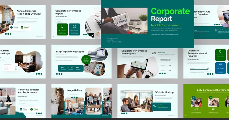 Corporate Report PowerPoint Template