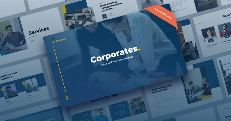 Corporates Power Point Presentation PowerPoint Template