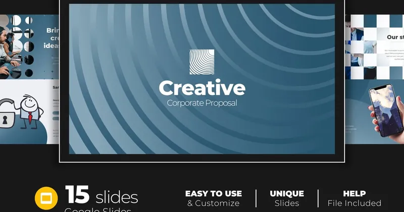 Creative Proposal PowerPoint Template preview thumbnail