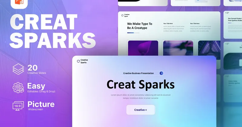 Creative Spark Business PowerPoint Template