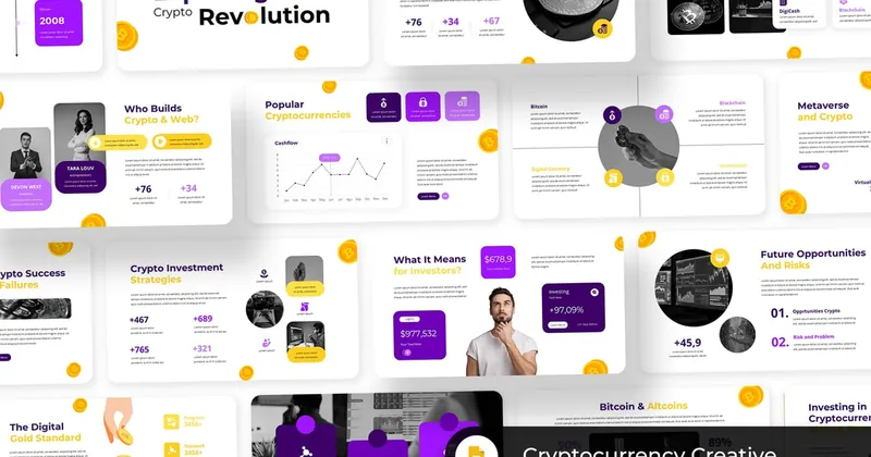 Cryptocurrency Creative PowerPoint Template