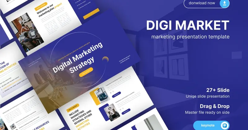 Digital Marketing Keynote PowerPoint Template