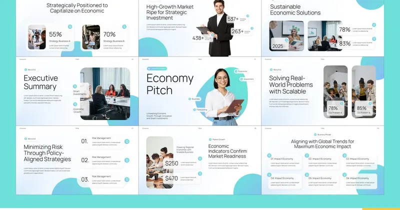 Economy Pitch PowerPoint Template