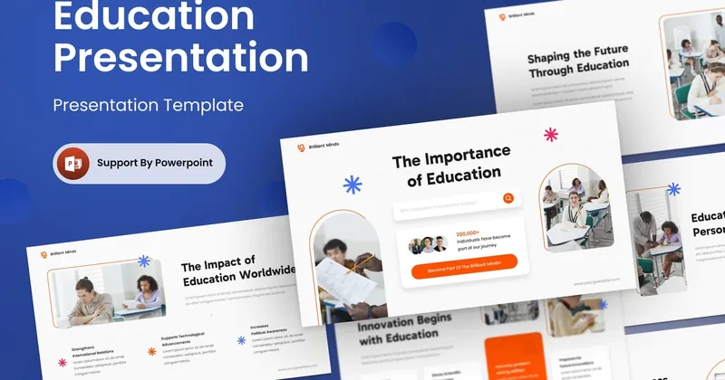 Education PowerPoint Template for Teaching