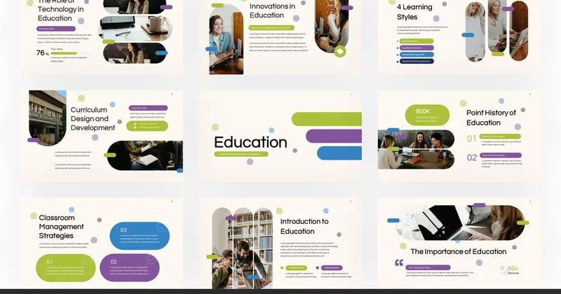 Education PowerPoint Template for Teaching