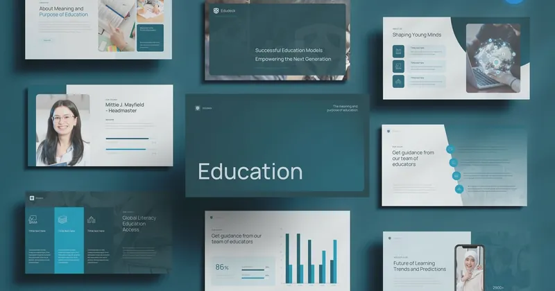 Education Keynote PowerPoint Template preview thumbnail