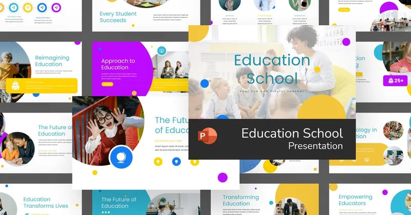 Education School PowerPoint Template