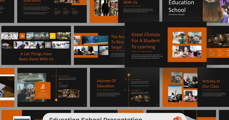 Education School PowerPoint Template