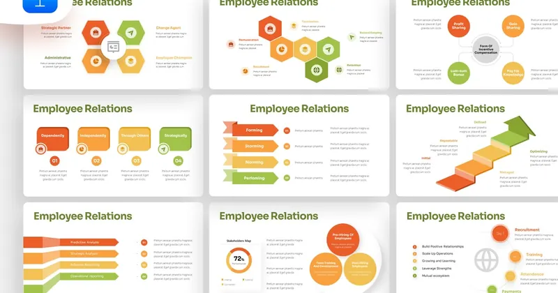 Employee Relations Infographics Keynote PowerPoint Template