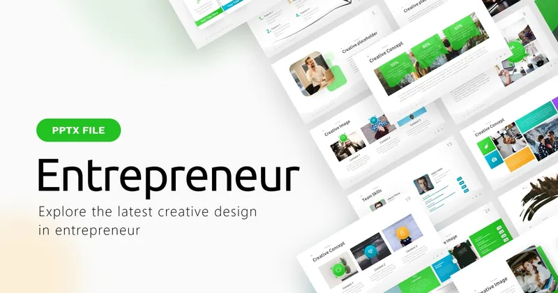 Entrepreneur Creative Business PowerPoint Template