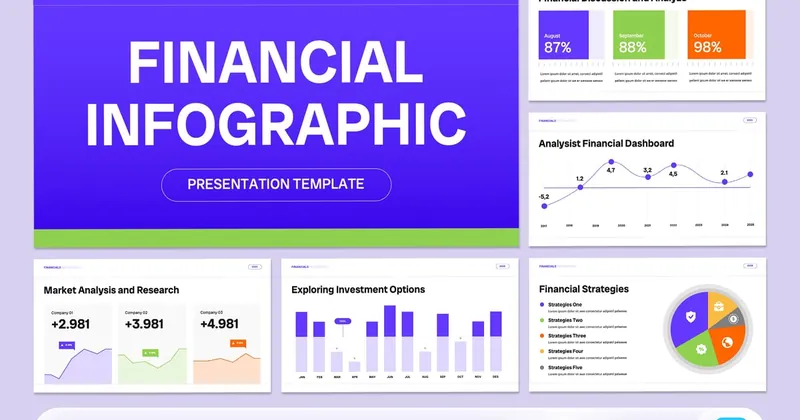 Financial Infographic Keynote PowerPoint Template