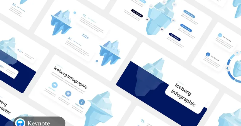 Iceberg Infographic PowerPoint Template