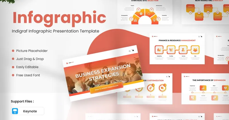 Indigraf Infographic Keynote PowerPoint Template