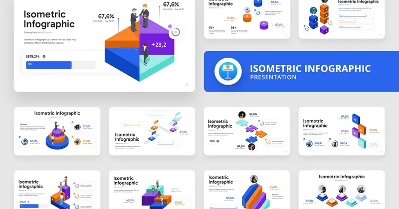 Isometric Infographic PowerPoint Template
