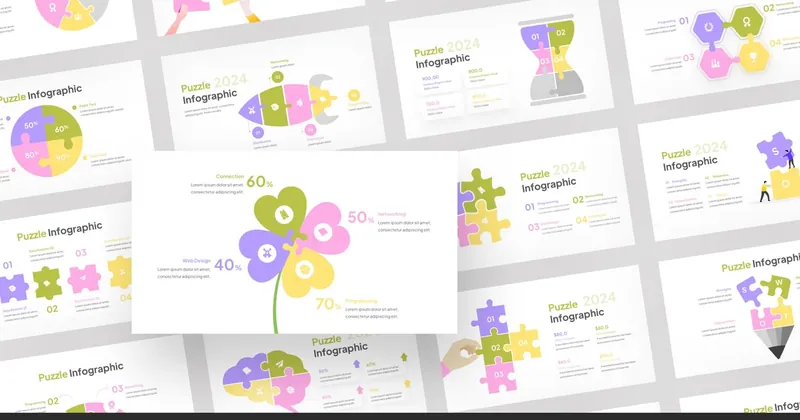 Jigsaw Infographic PowerPoint Template