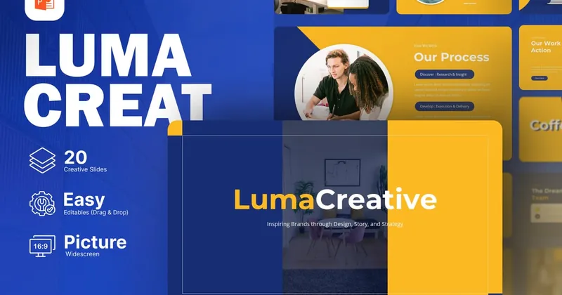 Luma Creative Agency PowerPoint Template