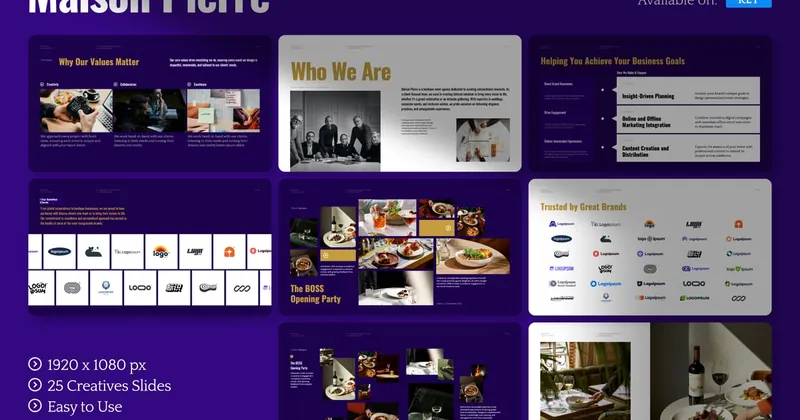 Maison Pierre Minimalist Portfolio PowerPoint Template
