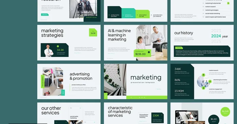 Marketing PowerPoint Template for Campaigns