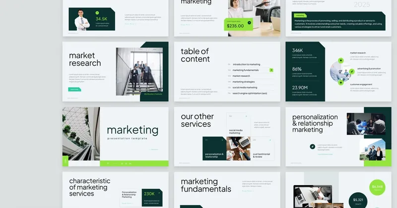 Marketing PowerPoint Template for Campaigns
