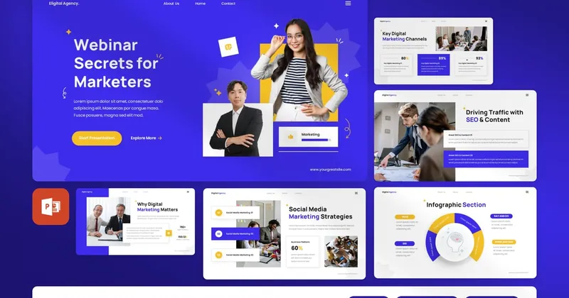 Marketing Webinar PowerPoint Template