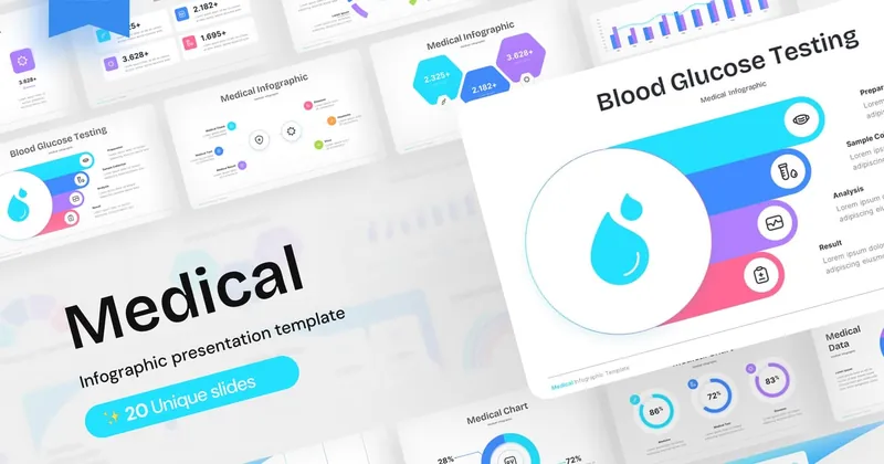 Medical Infographic Keynote Presentation PowerPoint Template