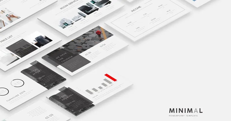 Minimalist PowerPoint Template for Clean Pitches