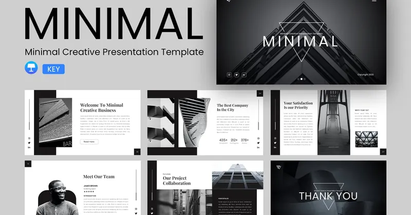 Minimal - Minimal Creative Keynote Template PowerPoint template