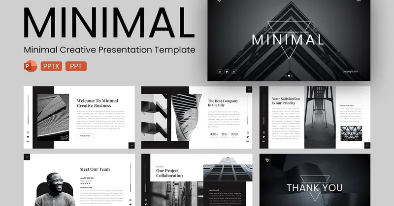 Minimal Creative PowerPoint Template