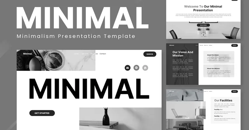 Minimal Minimalism Keynote PowerPoint Template