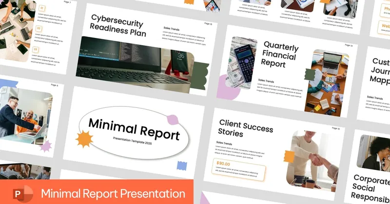 Minimal Report PowerPoint Template