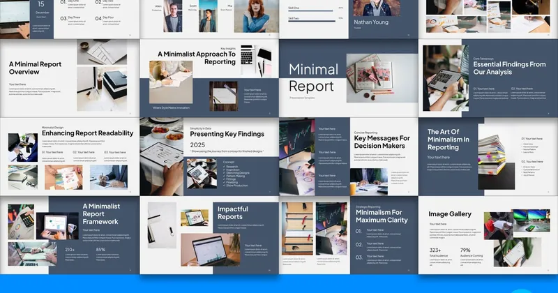 Minimal Report PowerPoint Template